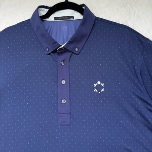 Greyson Icon G Polo Shirt Men’s XXL Maltese Blue Golf Performance Stretch *Logo*